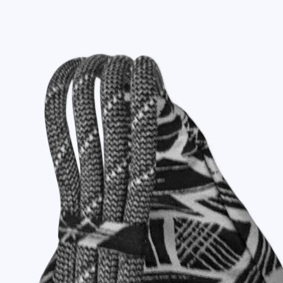 Kavu Black & White Geometric Print Canvas Rope Sling Crossbody Backpack Gorpcore - Picture 7 of 10